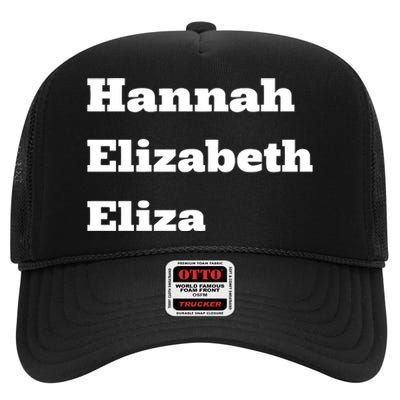 Hannah Elizabeth Eliza High Crown Mesh Back Trucker Hat