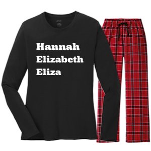 Hannah Elizabeth Eliza Women's Long Sleeve Flannel Pajama Set 