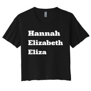 Hannah Elizabeth Eliza Women's Crop Top Tee