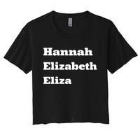 Hannah Elizabeth Eliza Women's Crop Top Tee