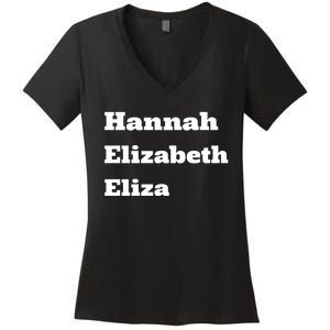 Hannah Elizabeth Eliza Women's V-Neck T-Shirt