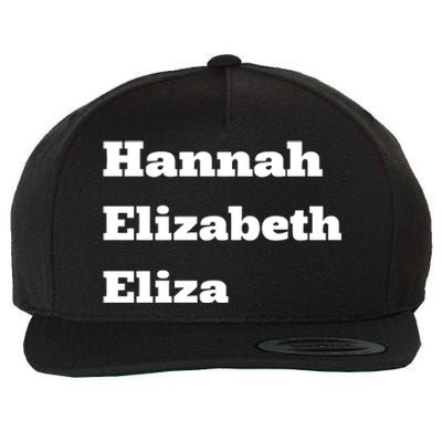 Hannah Elizabeth Eliza Wool Snapback Cap