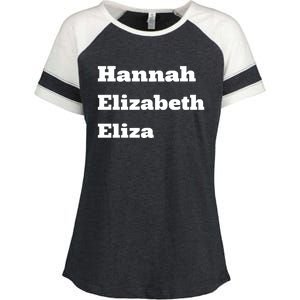 Hannah Elizabeth Eliza Enza Ladies Jersey Colorblock Tee