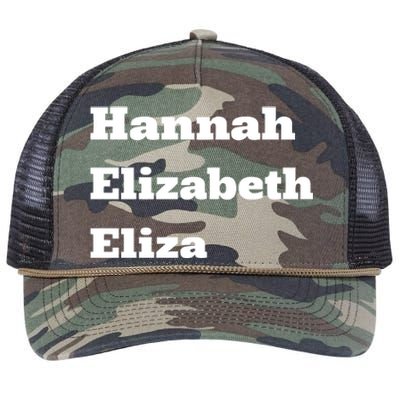 Hannah Elizabeth Eliza Retro Rope Trucker Hat Cap