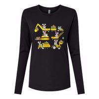 Heavy Equipment Easter Construction Vehicle Egg Womens Cotton Relaxed Long Sleeve T-Shirt