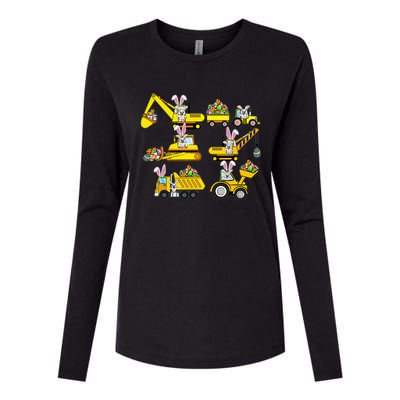 Heavy Equipment Easter Construction Vehicle Egg Womens Cotton Relaxed Long Sleeve T-Shirt