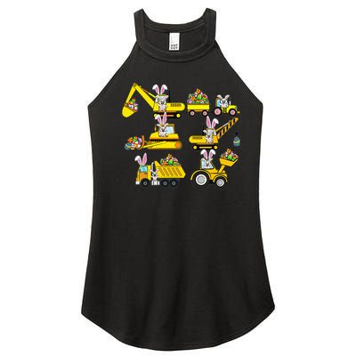 Heavy Equipment Easter Construction Vehicle Egg Women's Perfect Tri Rocker Tank