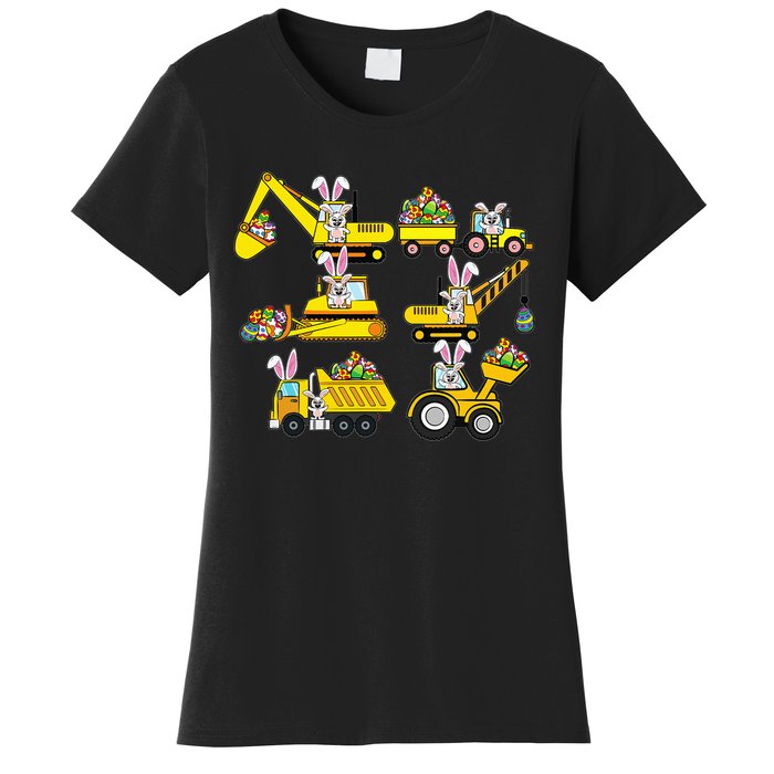 Heavy Equipment Easter Construction Vehicle Egg Women's T-Shirt