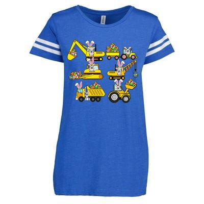 Heavy Equipment Easter Construction Vehicle Egg Enza Ladies Jersey Football T-Shirt