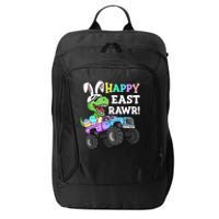 Happy Eastrawr Easter Eggs Monster Truck T Rex Bunny City Backpack