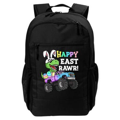 Happy Eastrawr Easter Eggs Monster Truck T Rex Bunny Daily Commute Backpack