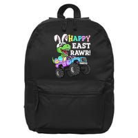 Happy Eastrawr Easter Eggs Monster Truck T Rex Bunny 16 in Basic Backpack