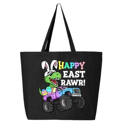 Happy Eastrawr Easter Eggs Monster Truck T Rex Bunny 25L Jumbo Tote