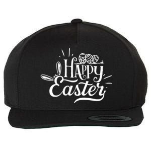 Happy Easter Egg Holiday Wool Snapback Cap