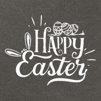 Happy Easter Egg Holiday Cotton Canvas Backpack