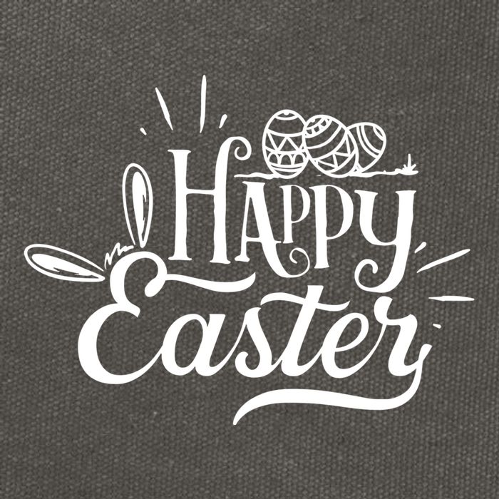 Happy Easter Egg Holiday Cotton Canvas Backpack