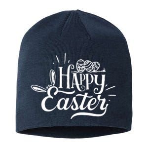 Happy Easter Egg Holiday Sustainable Beanie