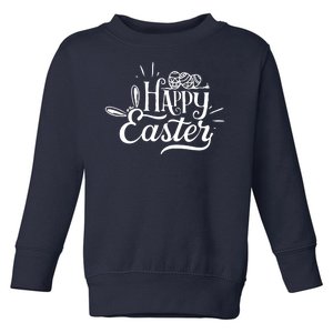 Happy Easter Egg Holiday Toddler Sweatshirt