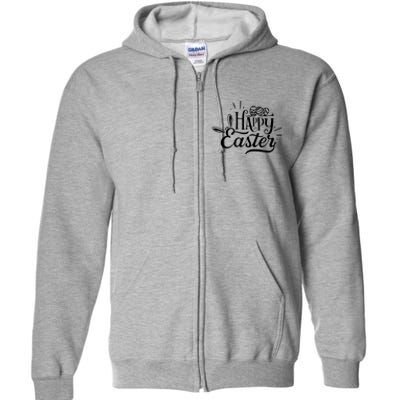 Happy Easter Egg Holiday Full Zip Hoodie