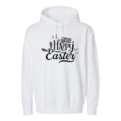 Happy Easter Egg Holiday Garment-Dyed Fleece Hoodie