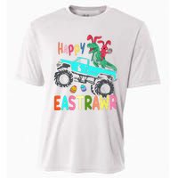 Happy Eastrawr Funny Easter Trex Monster Truck Cooling Performance Crew T-Shirt