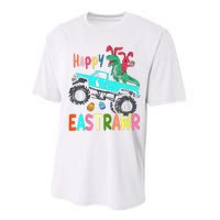 Happy Eastrawr Funny Easter Trex Monster Truck Performance Sprint T-Shirt