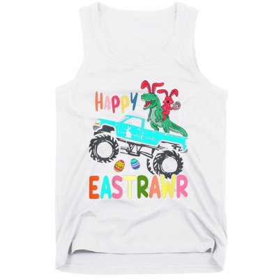 Happy Eastrawr Funny Easter Trex Monster Truck Tank Top