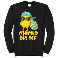 Happy Easter Funny Chicks Dig Me Easter Sweatshirt