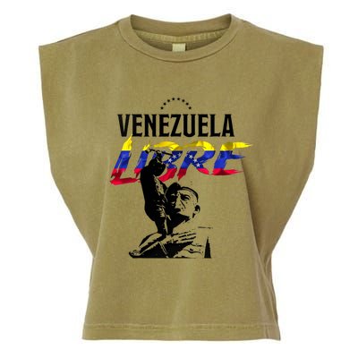 Hasta El Final Abajo Cadenas Venezuela Libre Garment-Dyed Women's Muscle Tee