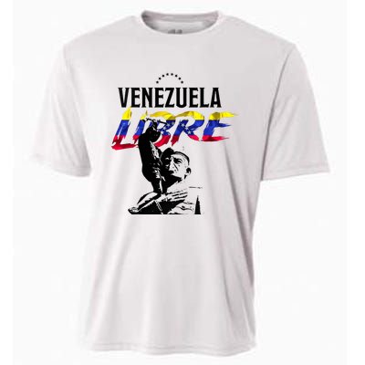 Hasta El Final Abajo Cadenas Venezuela Libre Cooling Performance Crew T-Shirt