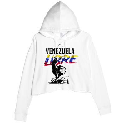 Hasta El Final Abajo Cadenas Venezuela Libre Crop Fleece Hoodie