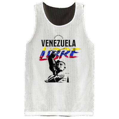 Hasta El Final Abajo Cadenas Venezuela Libre Mesh Reversible Basketball Jersey Tank