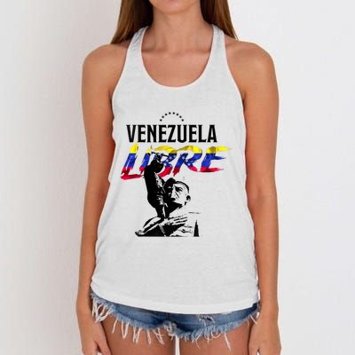 Hasta El Final Abajo Cadenas Venezuela Libre Women's Knotted Racerback Tank