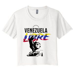 Hasta El Final Abajo Cadenas Venezuela Libre Women's Crop Top Tee