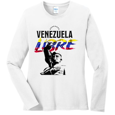 Hasta El Final Abajo Cadenas Venezuela Libre Ladies Long Sleeve Shirt