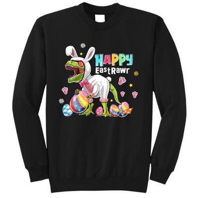 Happy Eastrawr Funny Easter Day Bunny Dinosaur T Rex Costum Easter Egg Sweatshirt