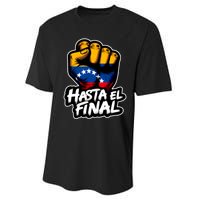 Hasta El Final Venezuela Flag Bandera De Venezuela 2024 Performance Sprint T-Shirt