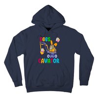 Happy Easter Funny Excavator Hunting Egg Hoodie