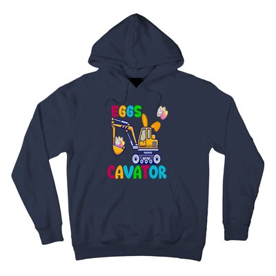 Happy Easter Funny Excavator Hunting Egg Hoodie