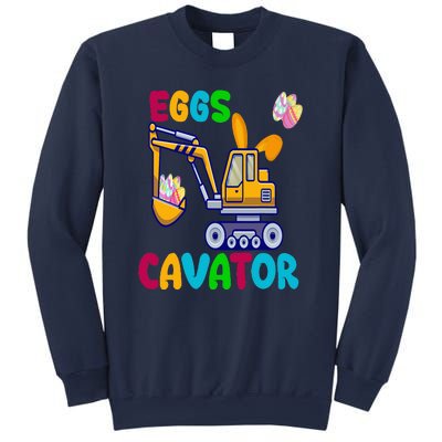 Happy Easter Funny Excavator Hunting Egg Sweatshirt