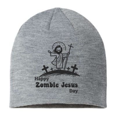 Happy Easter Funny Zombie Jesus Sustainable Beanie