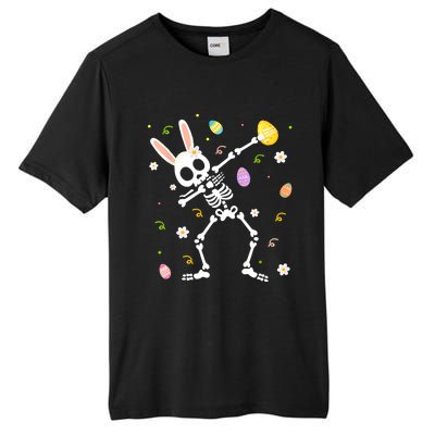 Happy Easter Funny Dabbing Bunny Skeleton Hunting Eggs Gift Tall Fusion ChromaSoft Performance T-Shirt