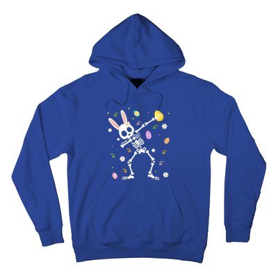 Happy Easter Funny Dabbing Bunny Skeleton Hunting Eggs Gift Hoodie