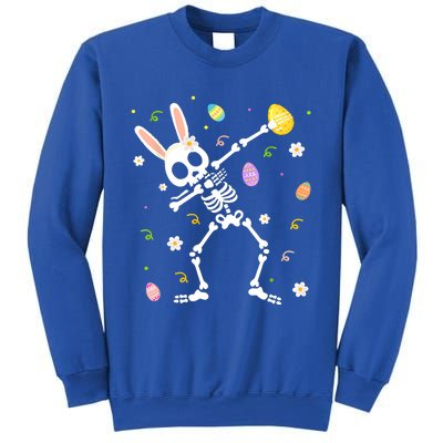 Happy Easter Funny Dabbing Bunny Skeleton Hunting Eggs Gift Sweatshirt