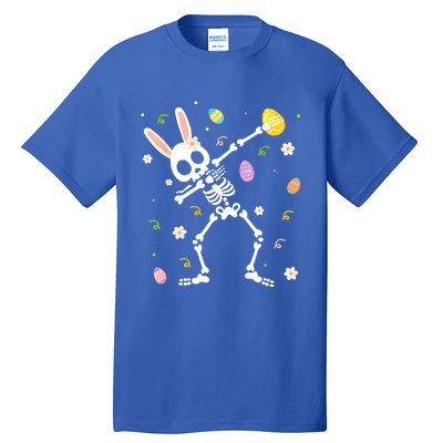 Happy Easter Funny Dabbing Bunny Skeleton Hunting Eggs Gift Tall T-Shirt