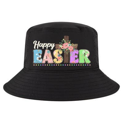Happy Easter Flower Floral Cross Cool Comfort Performance Bucket Hat
