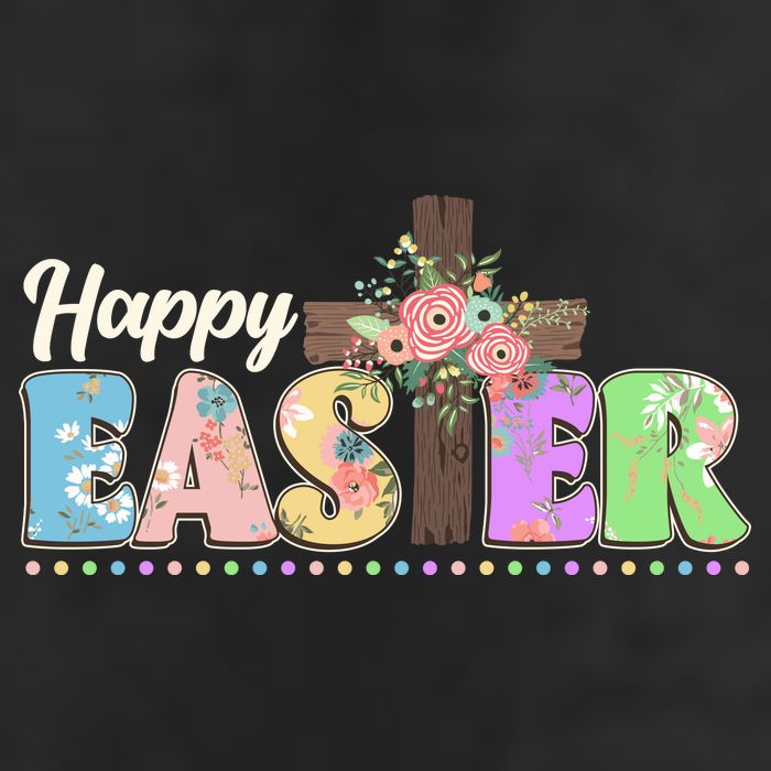 Happy Easter Flower Floral Cross Adult Drive Performance Visor