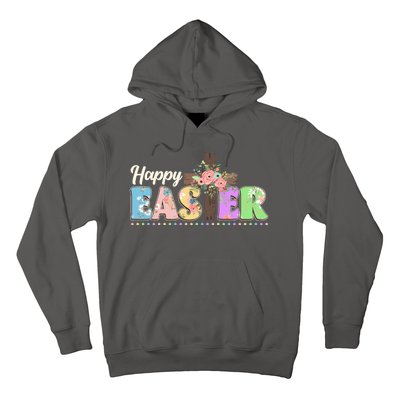 Happy Easter Flower Floral Cross Hoodie