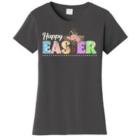 Happy Easter Flower Floral Cross Women's T-Shirt