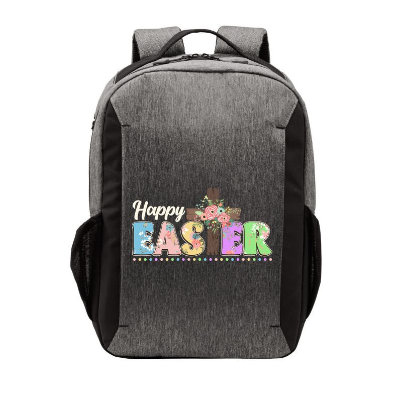 Happy Easter Flower Floral Cross Vector Backpack